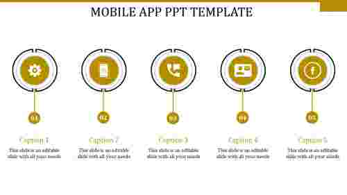 mobile app ppt template-MOBILE APP PPT TEMPLATE-yellow